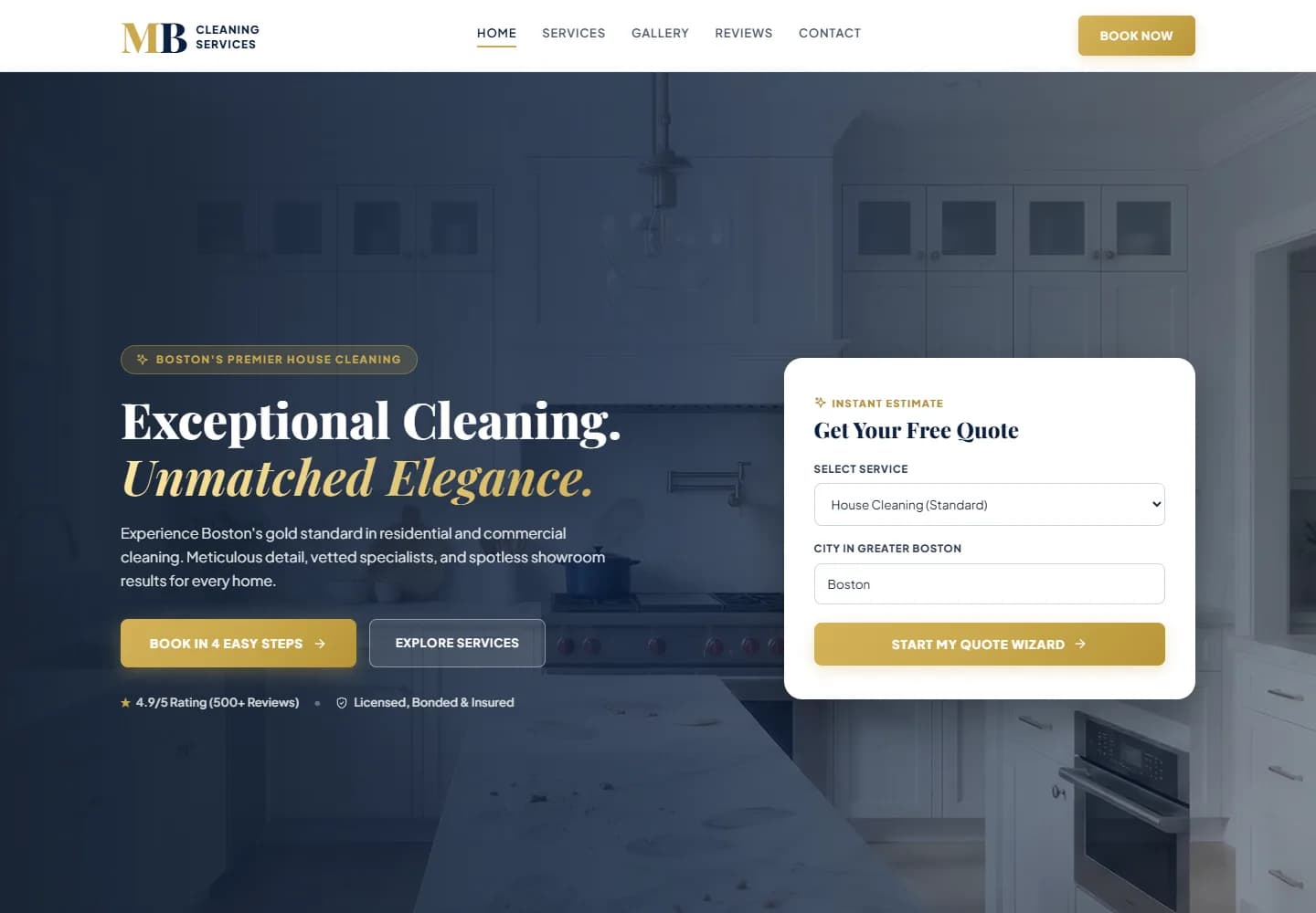 MB Cleaning Boston — desktop