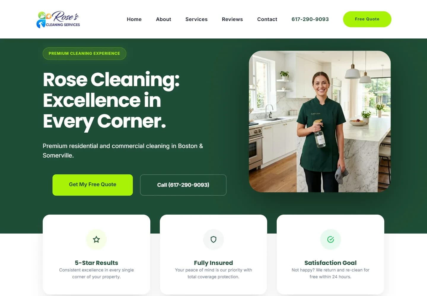 Rose’s House Cleaning — desktop